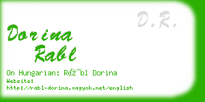 dorina rabl business card